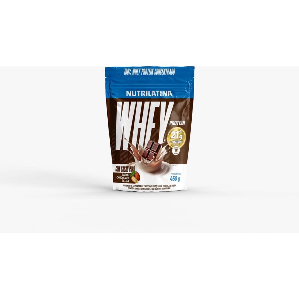 WHEY PROTEIN CONCENTRADO CHOCOLATE 450g - 21g Proteína