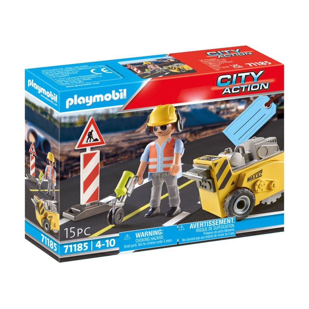 Playmobil - Set Trabalhador Da Construção - City Action - 71185