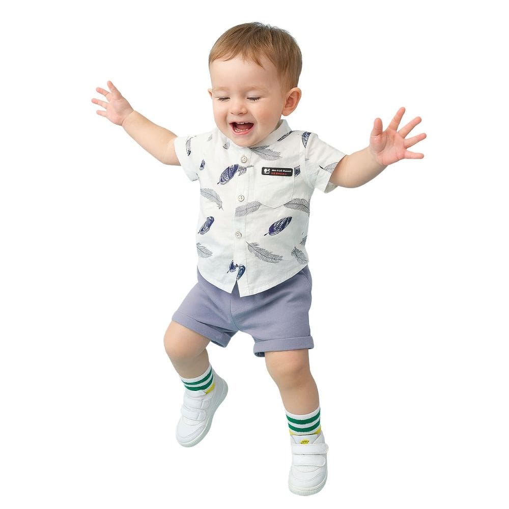 Conjunto Roupa Mauricinho Infantil Temático Menino Branco
