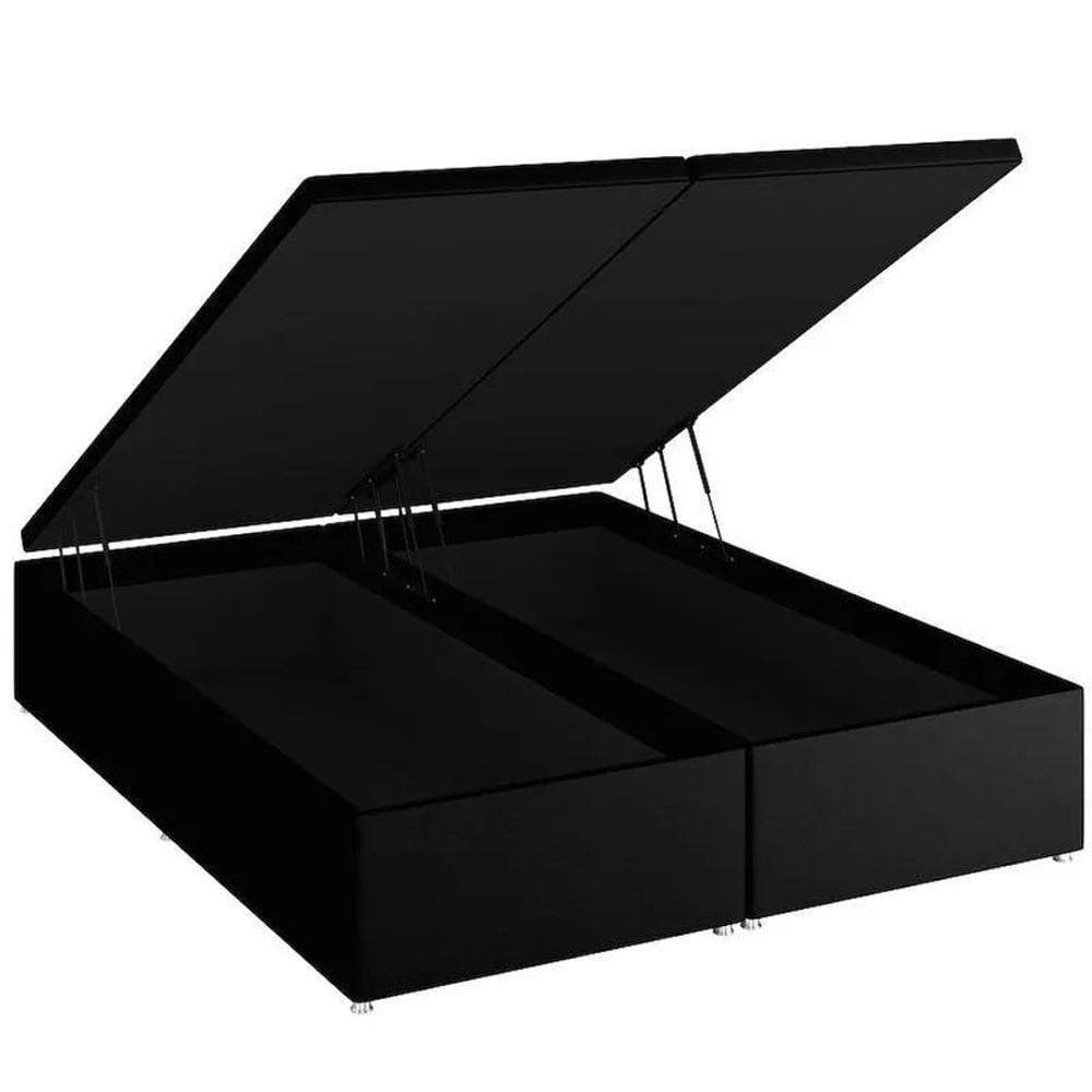 Base Baú Physical Preto Queen (158x198x39) - Ortobom
