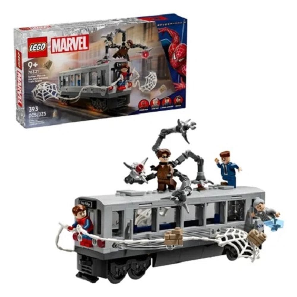 Lego 76321 Spiderman - Homem-aranha Vs Doc Ock Cena No Trem - 393 peças