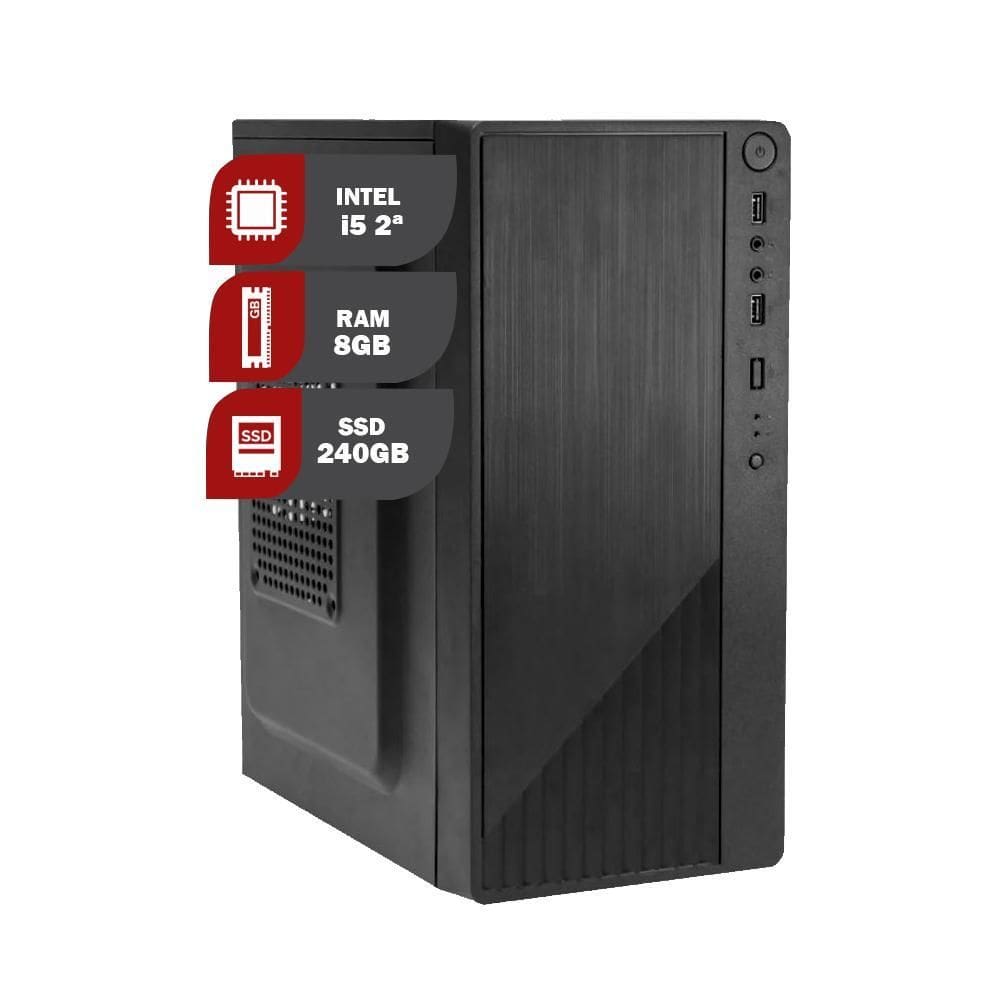 Pc Computador Cpu Intel Core I5 + Ssd 240Gb, 8Gb Memória Ram