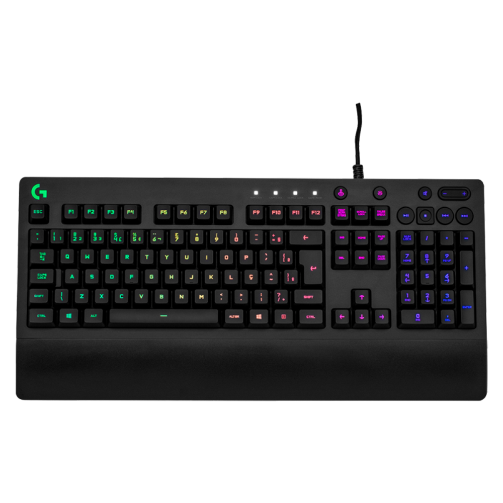 Teclado Gamer Com Fio Usb Logitech G G213 Prodigy Abnt2 Preto