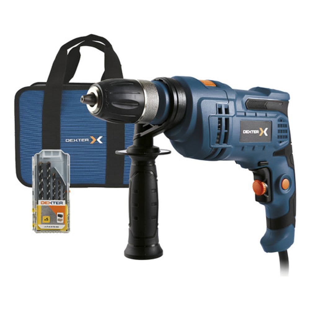 Furadeira Impacto Profissional Com Brocas E Bolsa 800w 127v