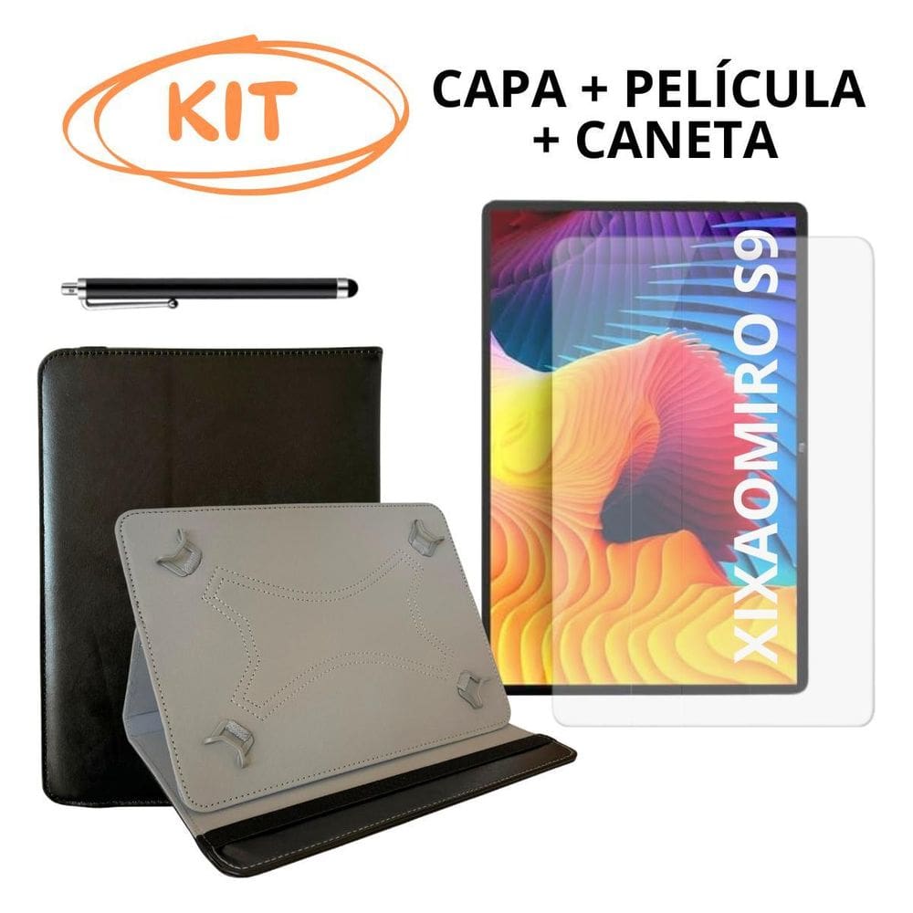 Kit Capa + Película Hidrogel + Caneta Para Xixaomiro S9 10.1