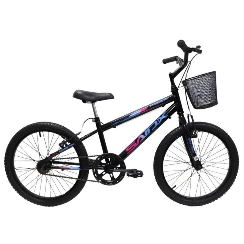 Bicicleta Aro 20 Bike Infantil Saidx Premium Feminina E Masculina Preto Azul Rosa