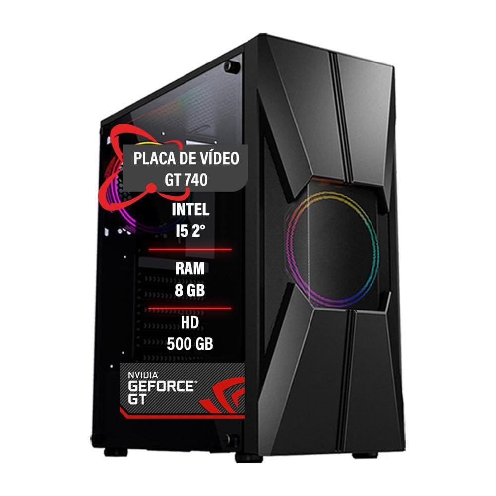 Pc Gamer Intel Core I5 2 Hd 500Gb Gt 740 Memória 8Gb Ddr3
