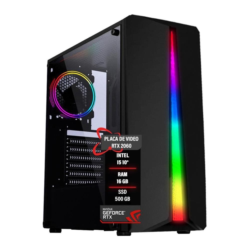 Pc Gamer Intel Core I5 10 Rtx 2060 16Gb Ram Ssd 500Gb