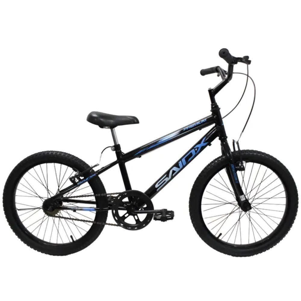 Bicicleta Aro 20 Bike Infantil Saidx Premium Feminina E Masculina Preto Azul