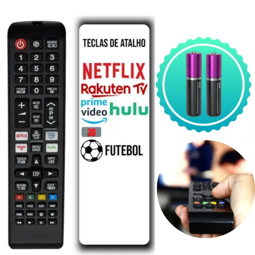 Controle Universal Para Tv 4K Ideal Para Reposição