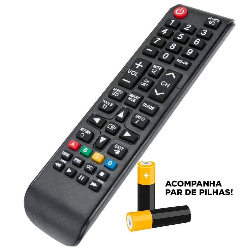 Controle Remoto Compatível P Qualquer Tv Samsung Lcd Ou Led