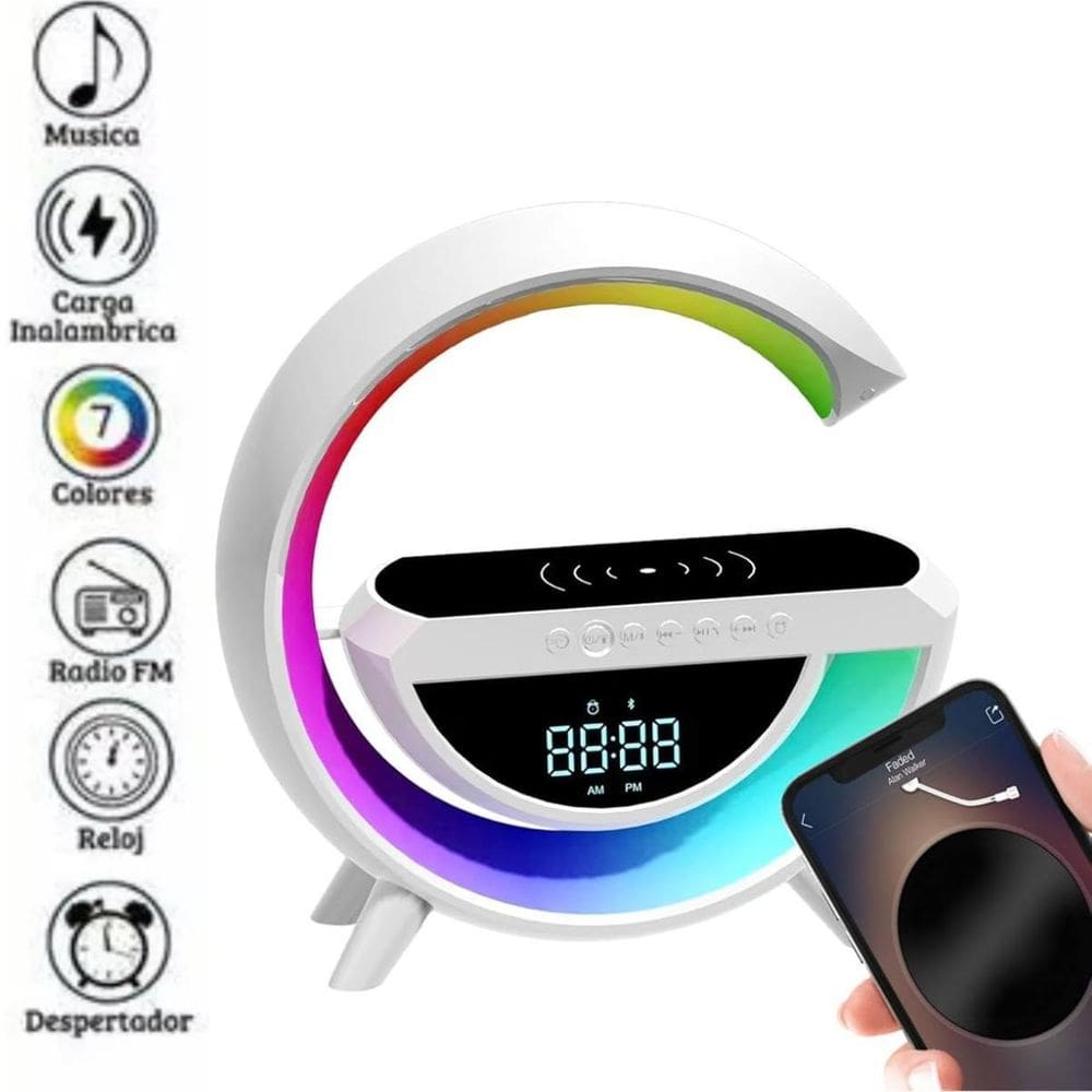 G Speaker Luminária Som Alta Performance Carregamento