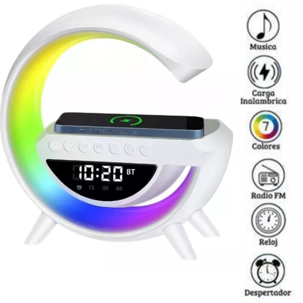 G Speaker Luminária Som Alta Performance Carregamento