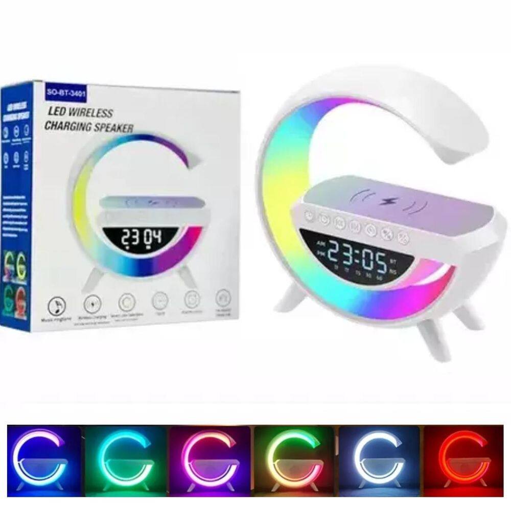 Luminária G Speaker Caixa Som Carregador Gadget