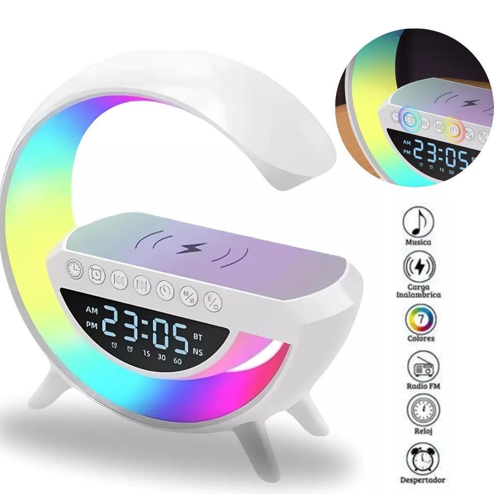 Luminária G Speaker Caixa Som Carregador Exclusivo