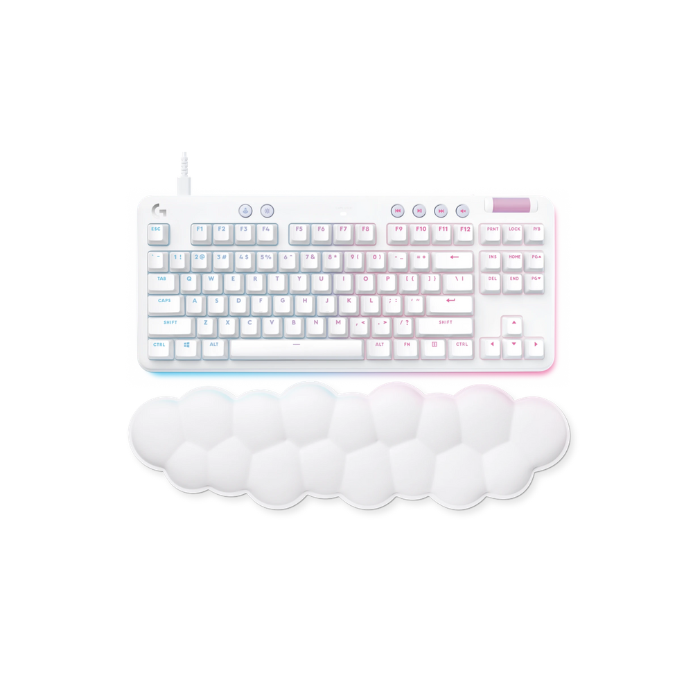 Teclado Mecânico Gamer Com Fio Usb Logitech G G713 Tactile Branco Abnt2