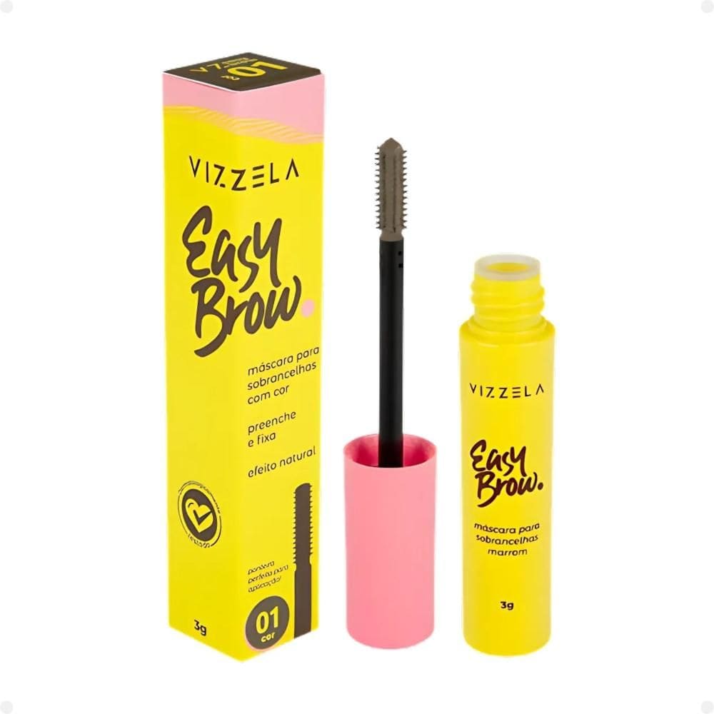 Máscara Para Sobrancelhas Easy Brow Marrom Cor 01