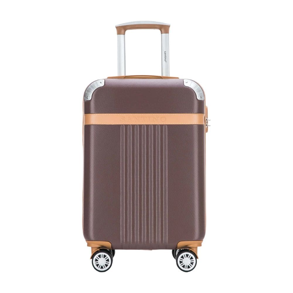 Mala Bordo Viagem Rígida Rodas 360º Padrão Anac 10kg Cor Bronze Santino