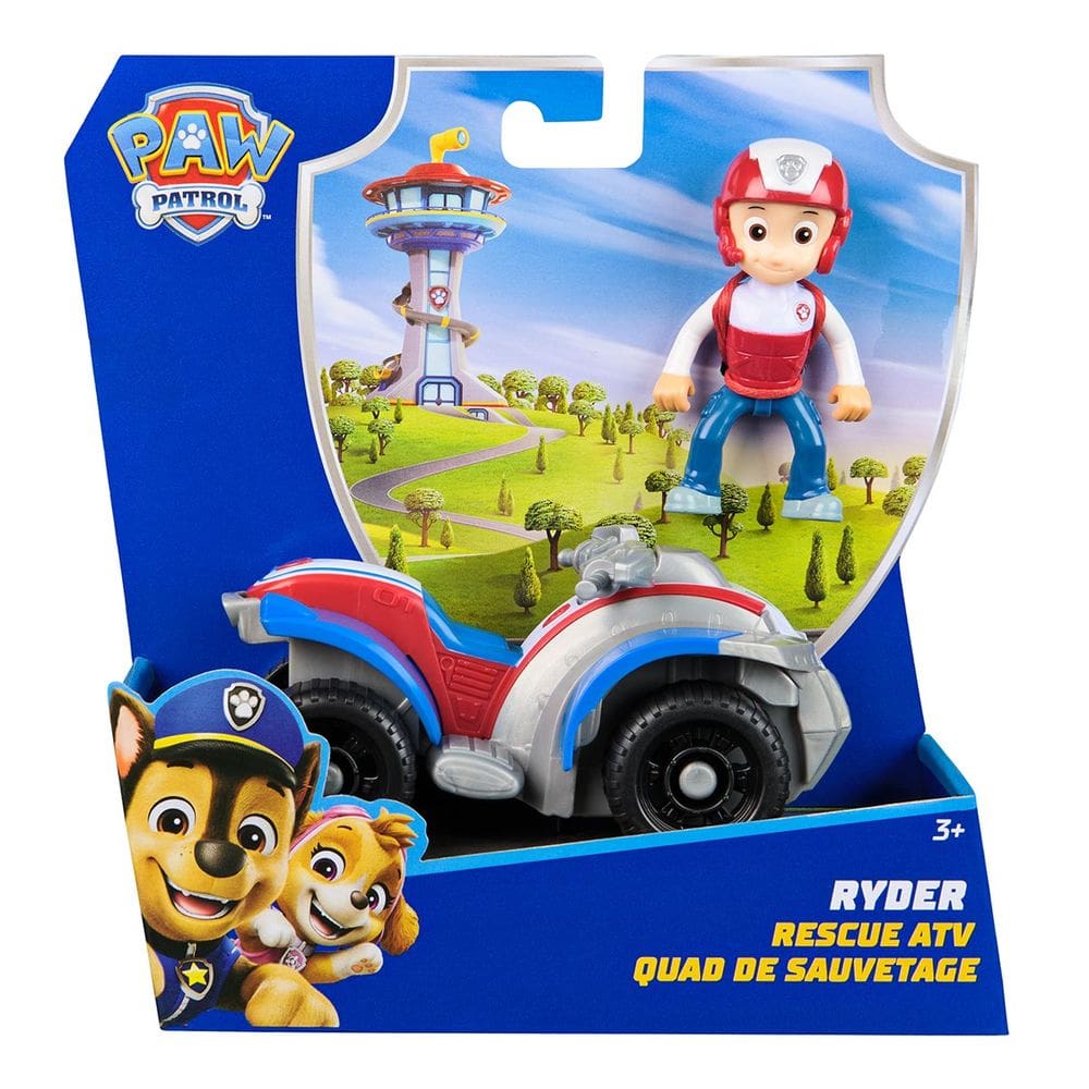 Patrulha Canina - Boneco De 6Cm E Veículo - Ryder