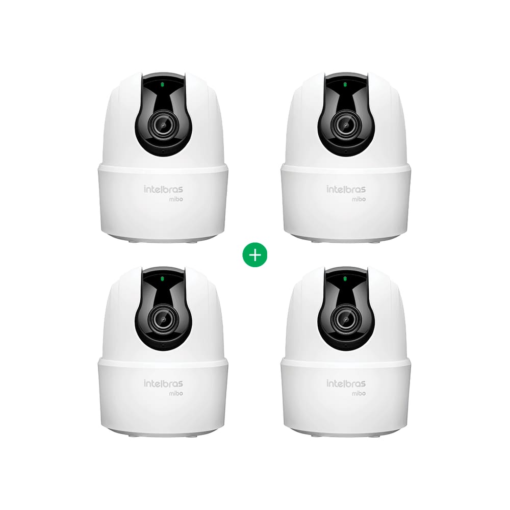 Kit Câmera de Vídeo Wi-Fi Full HD Intelbras IME 360 C - 4 Unidades