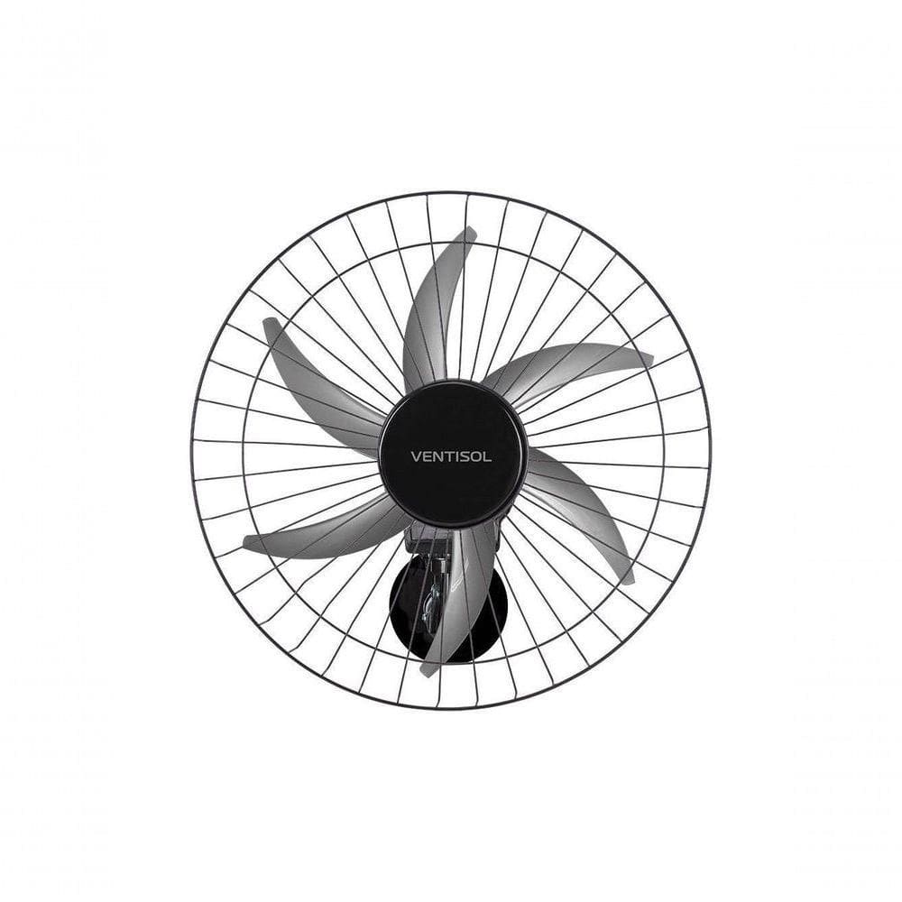 Ventilador De Parede Ventisol Steel 50cm Preto Bivolt