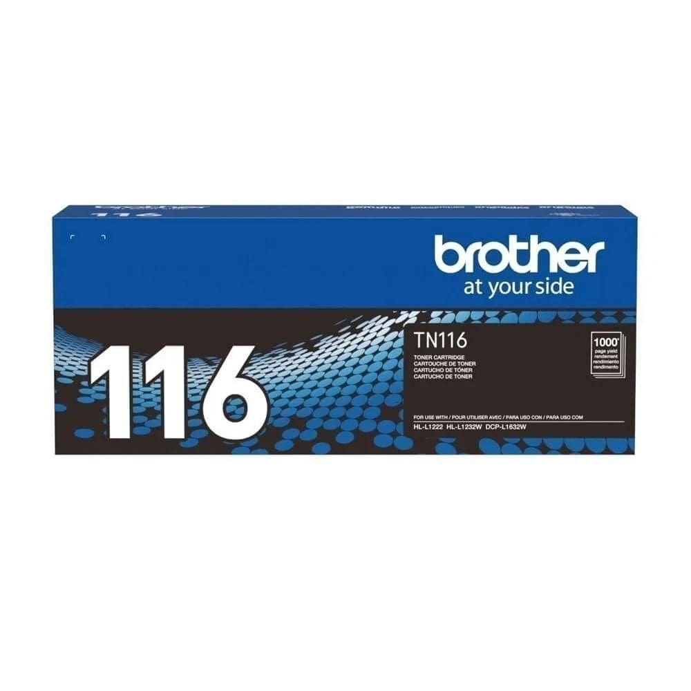 Toner Brother Tn116 Tn-116 autêntico Hl-l1222 Hl-l1222v Hl-l1232w Hl-l1232wv Dcp-l1632 1k