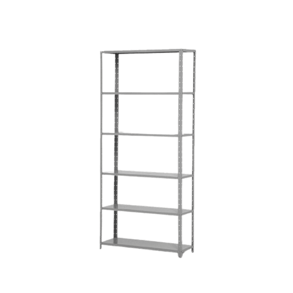 Estante de Aço Leve com 6 Bandejas Reguláveis Cinza 40cm S/A