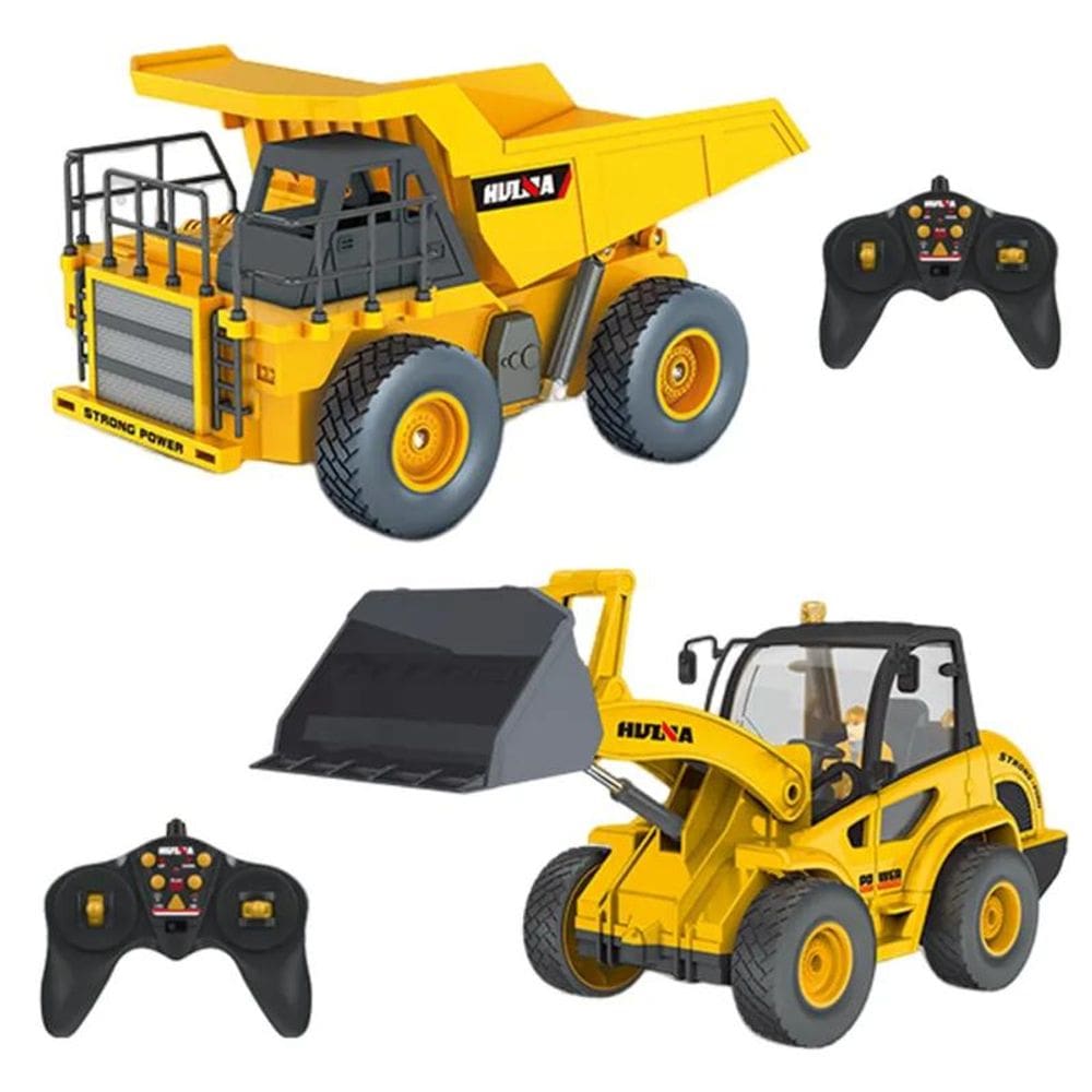 Huina 1515 1:24 Caminhão de Controle Remoto + Escavadora