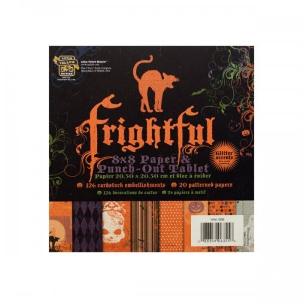 Papel para tablet e Punch-out Frightful com detalhes em glitter Compre a granel