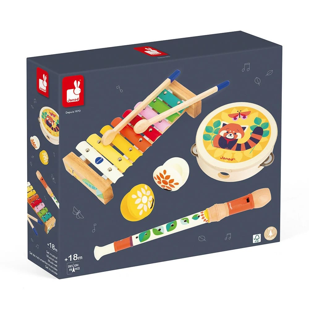 Kit Instrumentos Infantis De Madeira Gioia - Janod