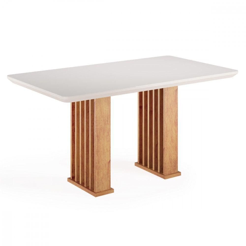 Mesa De Jantar Munique 160x90 Mel Blonde Off White Viero Mel-blonde E Off White