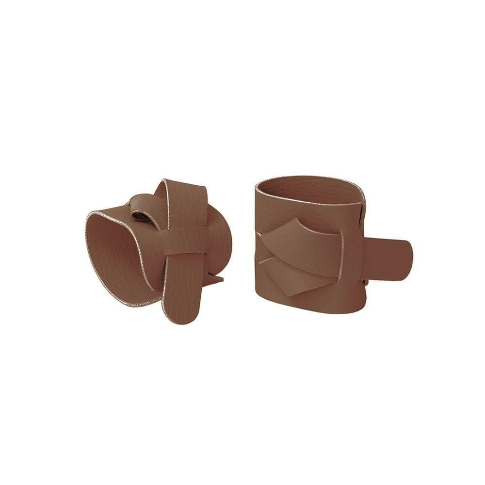 Anel De Guardanapo Copa E Cia 2 Peças Ravena Camurça