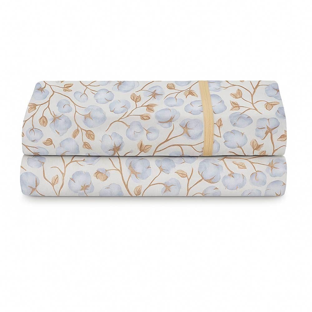 Lençol De Cima Avulso Luar Estampado Queen 01 Peça Malha 100% Algodão - Cotton