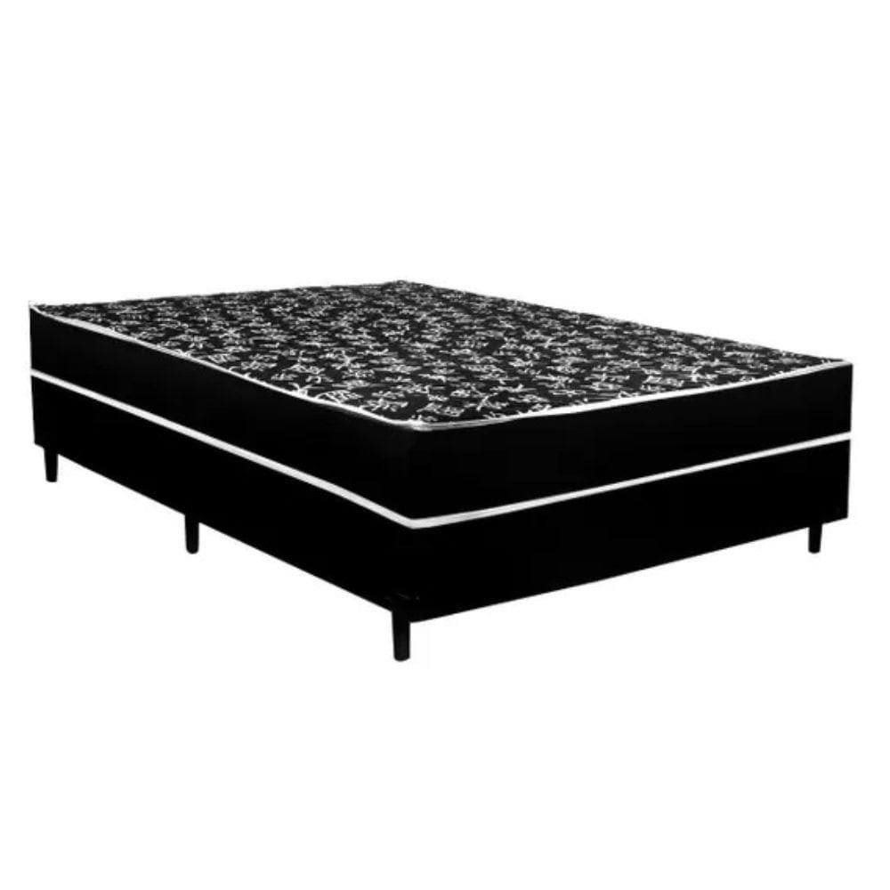 Cama Box Viuva Conjugada Ortopédico Solteirão 5cm 128x188x43