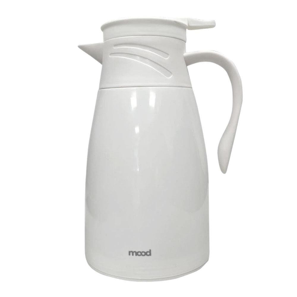 Bule Térmico Plástico 1l Para Cafés E Chás - Branco Mood