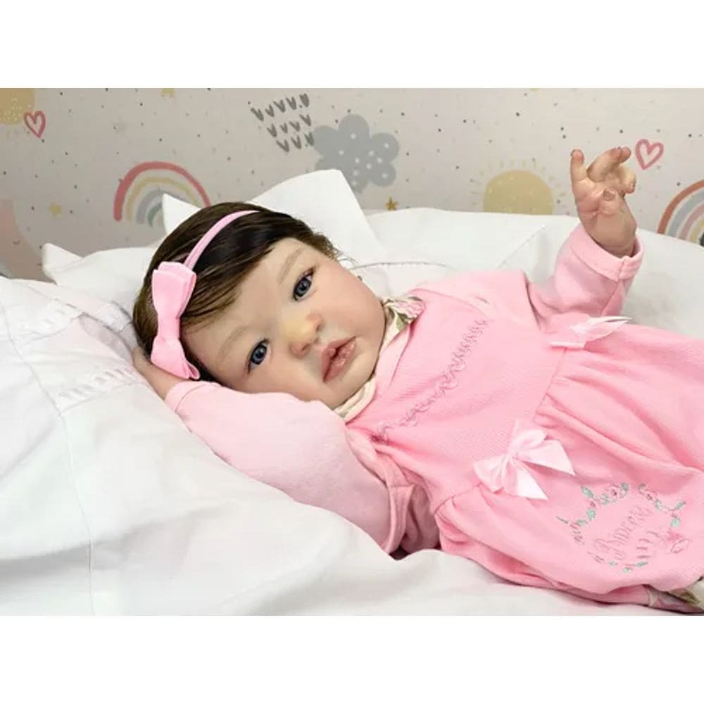 Bebê Reborn Boneca Realista, Toma Banho Mama E Faz Xixi.