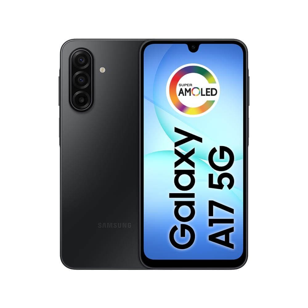 Celular Samsung Galaxy A17 5G com IA, 256GB, 8GB RAM, Câm de 50MP, Tela de 6.7”, NFC, IP54 - Preto