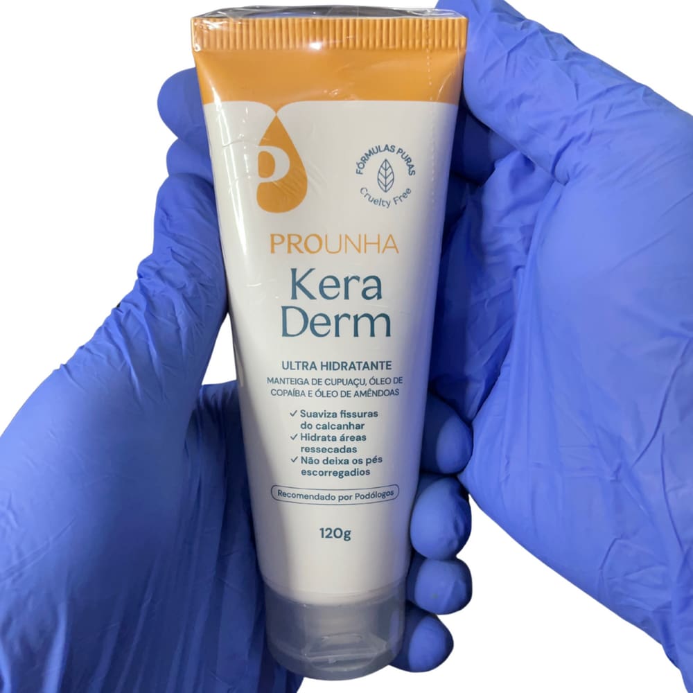 Keraderm Pro Unha 120g - Ultra Hidratante para Áreas Extremamente Ressecadas