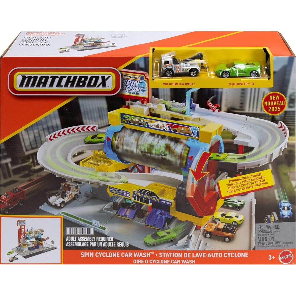 Pista - Matchbox - Spin Cyclone - Car Wash MATTEL