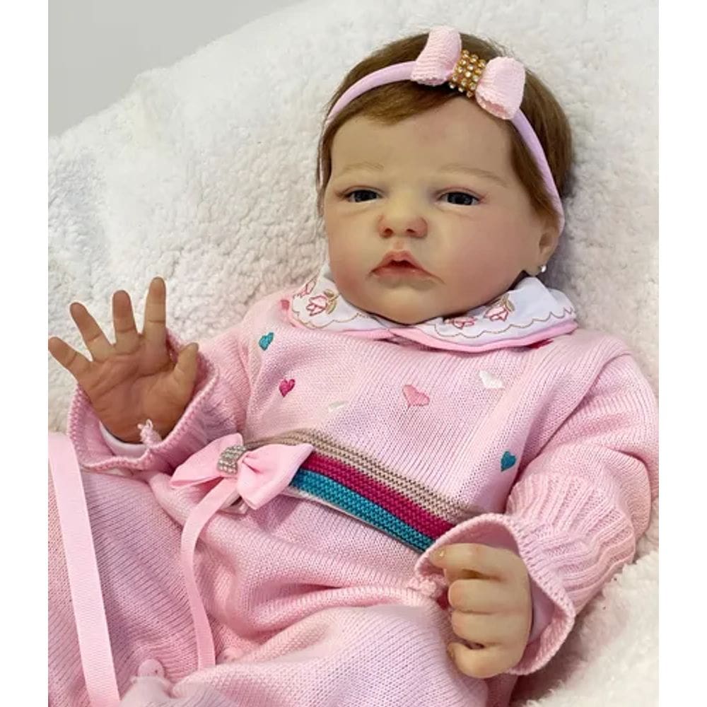 Bebê Reborn Realista Recém Nascida - Premium