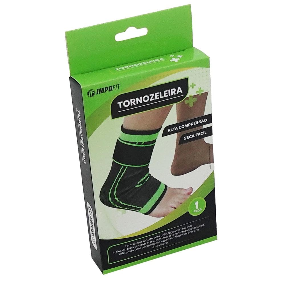 Tornozeleira Ortopédica Compressão Estabilizadora em Algodão e Elastano