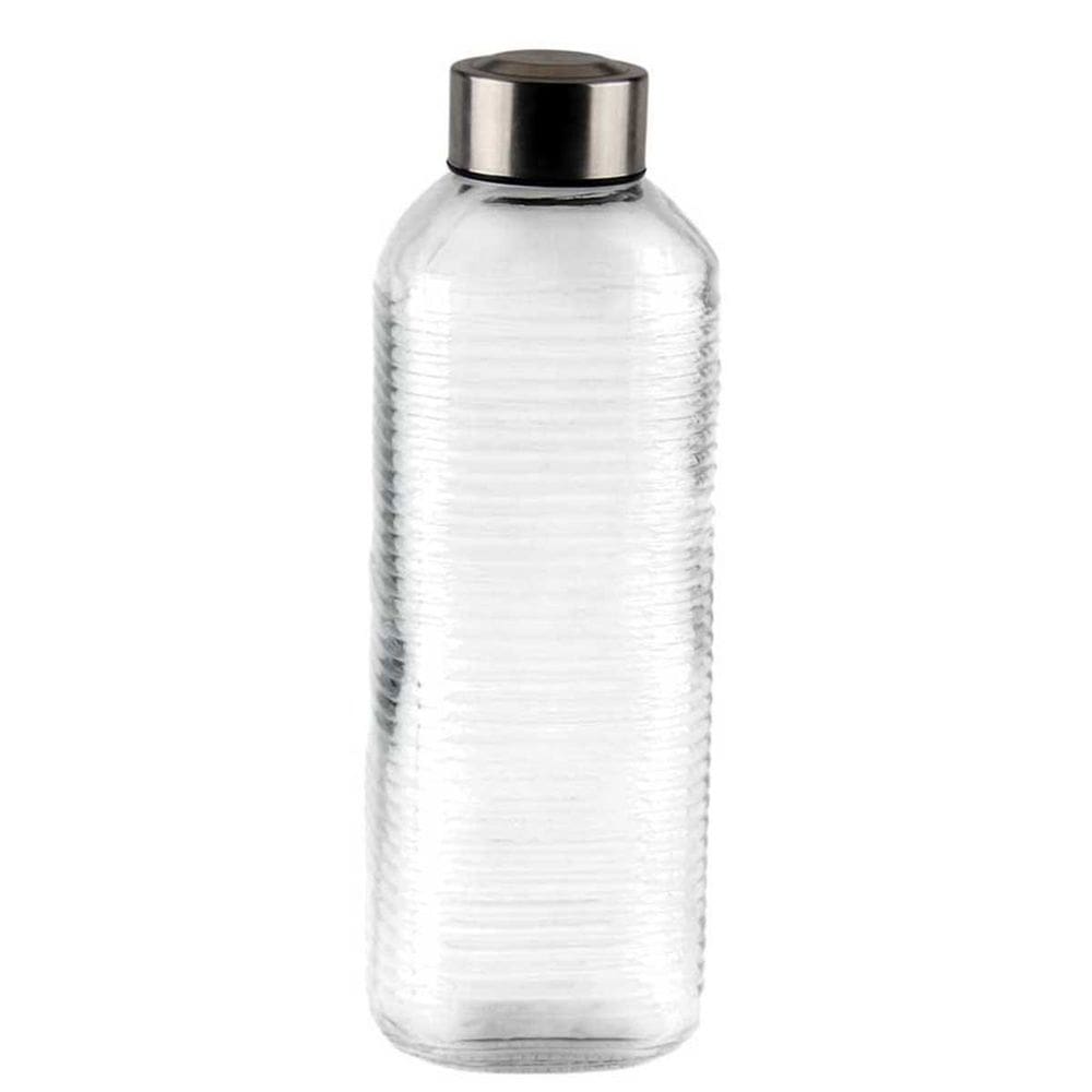 Garrafa De Vidro Canelado 1000ml Para Agua Suco Cha - Gaia