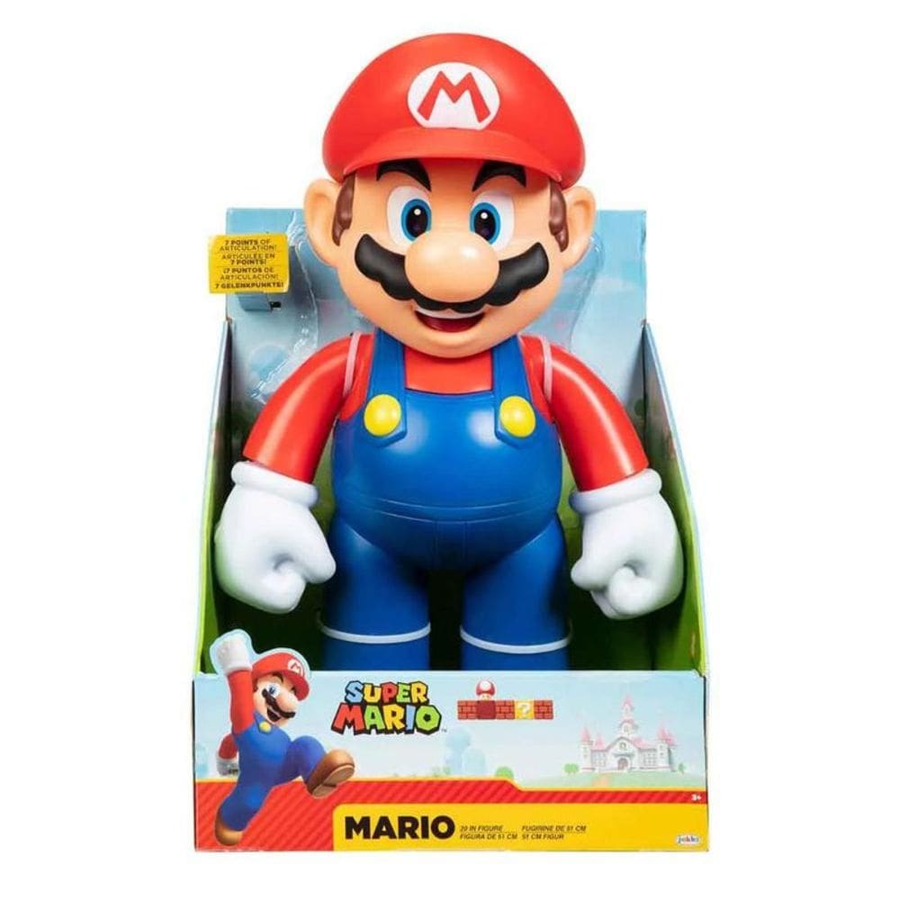 Boneco Super Mario Articulado Gigante Mario 47cm - Sunny 4205