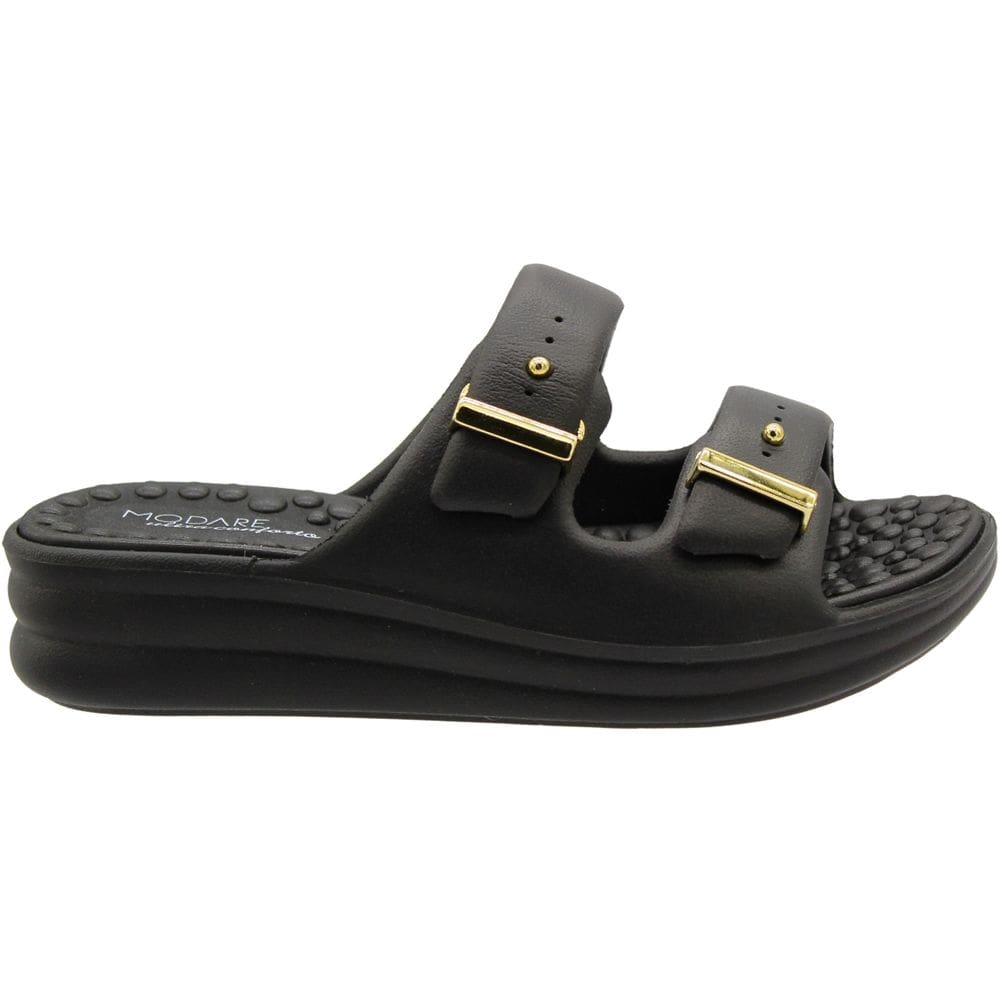 Tamanco Slide Modare Anabela Fivela Decorativa Feminino