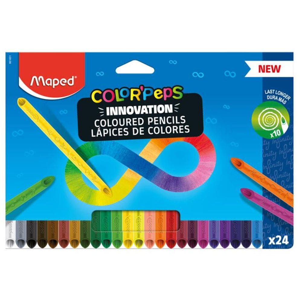 Lápis Color`Peps 24 cores Infinity 861601 Maped