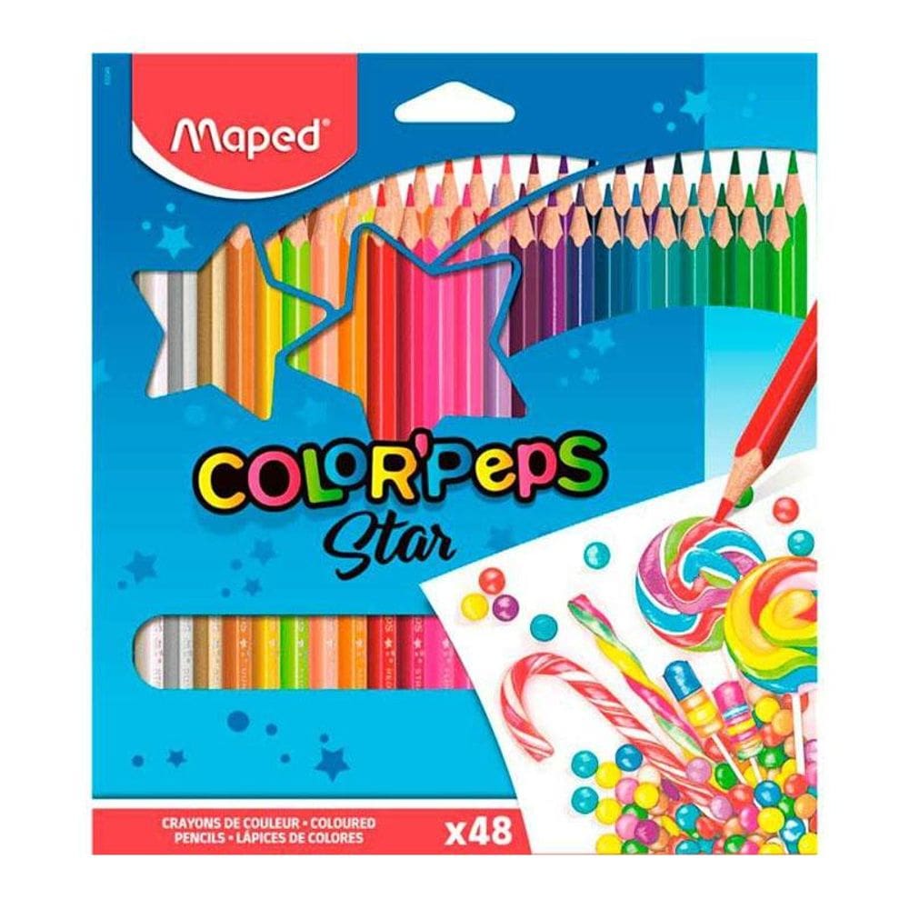 Lápis de cor Color`Peps Star 48 cores 832048 - Maped