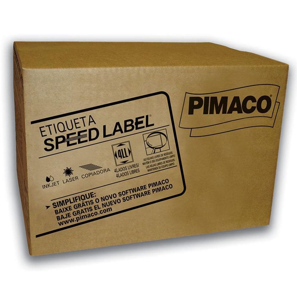 Etiqueta laser Speed Label SLA41075 c/ 1000 fls Pimaco
