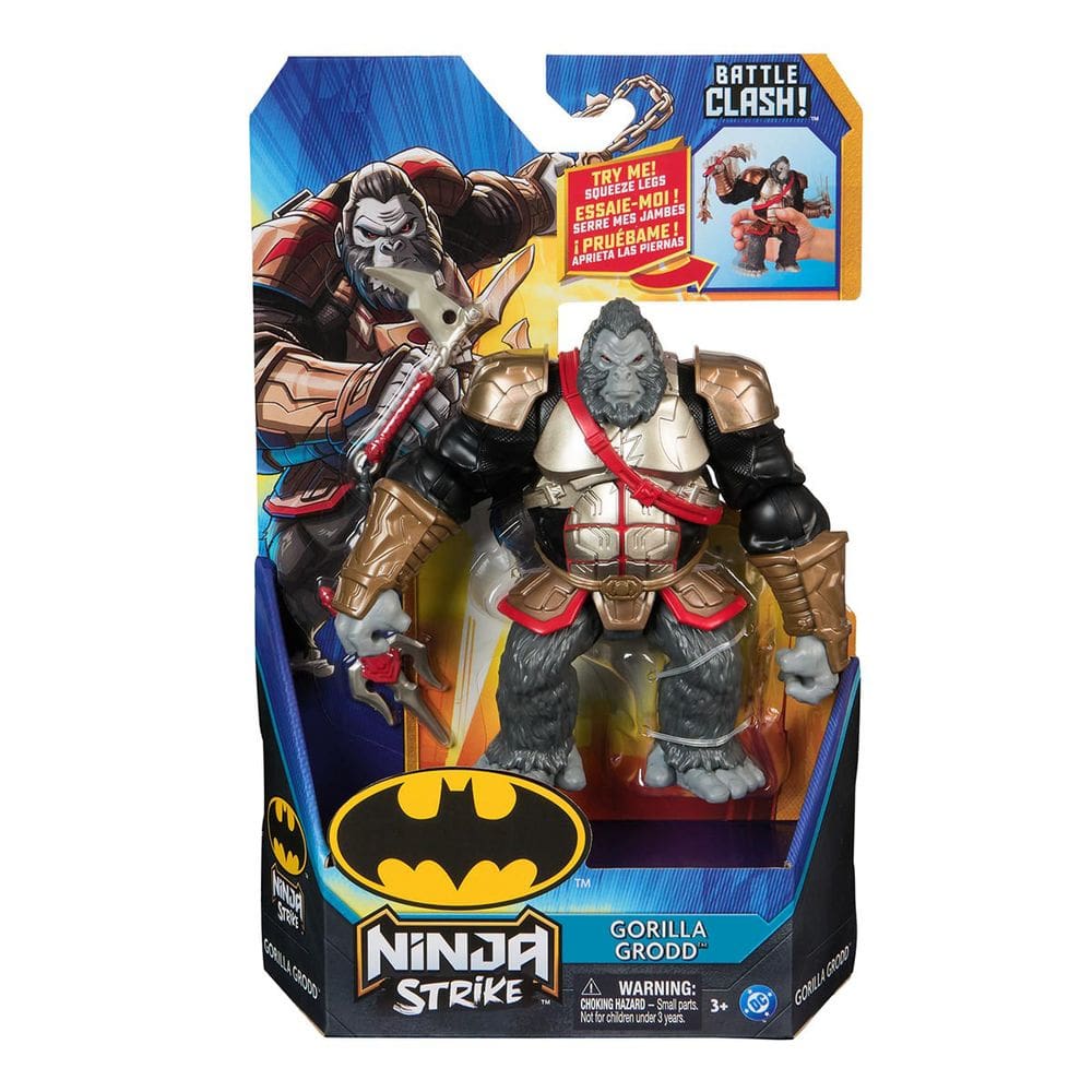 Boneco Gorilla de 15cm e Acessórios - Batman Ninja Strike