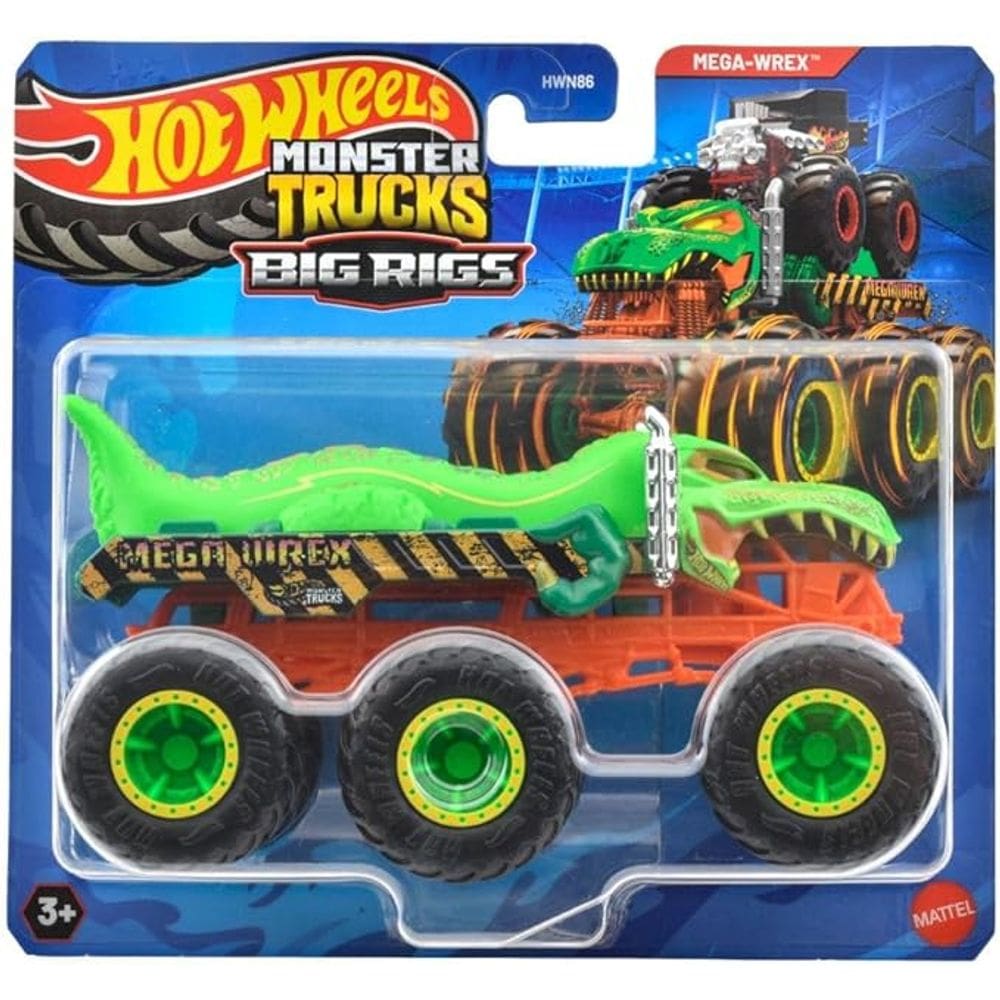Carrinho - Mega Wrex - Monster Trucks Big Rigs MATTEL