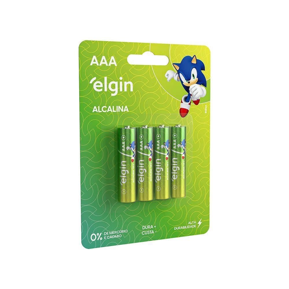 Pilha Alcalina AAA Palito Blister Com 4 Unidades